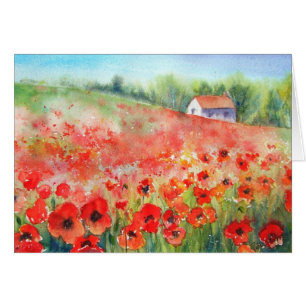 Cartão Escarlate do tapete