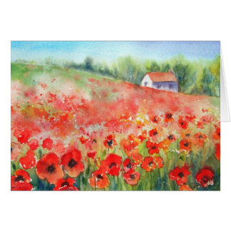 Cartão Escarlate do tapete