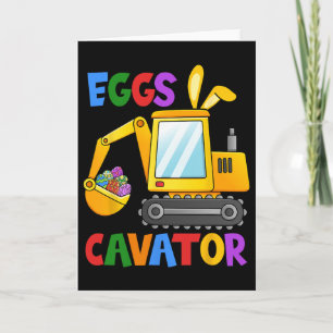 Cartão Escavador de Ovos Caça a Ovos Crianças Meninos Peq