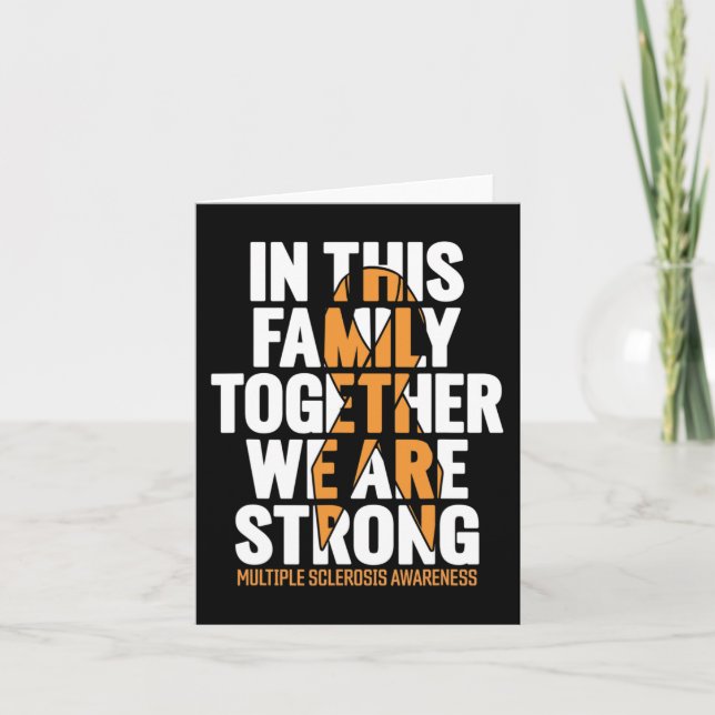 Cartão Esclerose Apoia Sensibilização Para A Esclerose Mú (Frente)