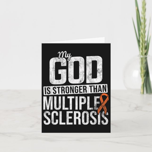 Cartão Esclerose Múltipla Mais Forte E Sensibilização Lar (Frente)