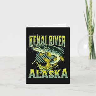 Cartão Escoamento de Pesca do Quênia River Alaska