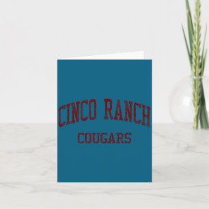 Cartão Escola Cinco Ranch High School Hs Katy Tx Vintage 