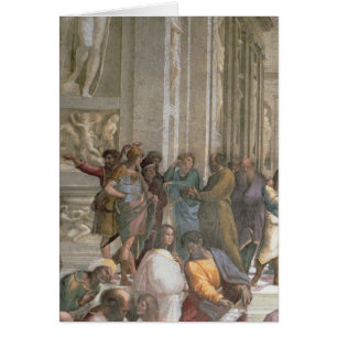 Cartão Escola de Atenas, do della da estância
