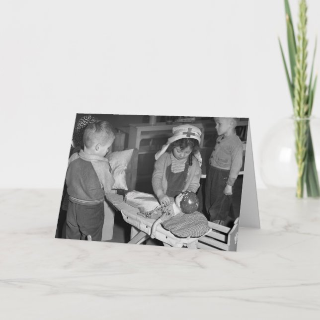 Cartão Escola de cuidados: os anos 40 (Frente)