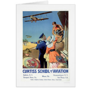 Cartão Escola de Curtiss da aviação (US02053)