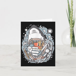 Cartão Escola de Desenhos e Cartoons de Tubarão