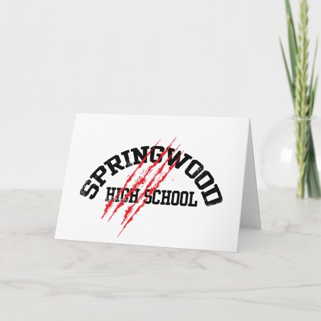Cartão Escola de Ensino Médio Springwood (Frente)