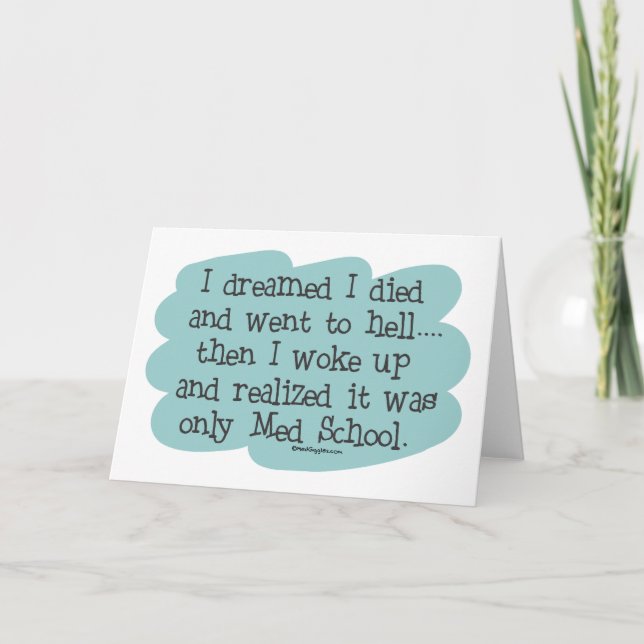 Cartão Escola de Medicina ou Inferno? (Frente)