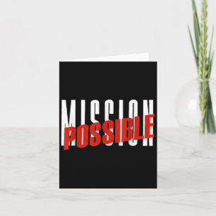 Cartão Escola Motivacional Inspiradora Missão Possível