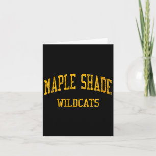 Cartão Escola Secundária Feminina Maple Shade Hs Maple Sh
