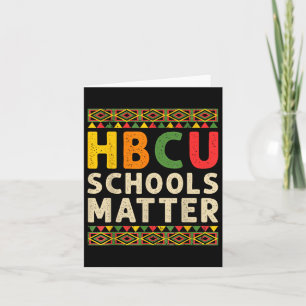 Cartão Escolas Hbcu Alum Estudante Histórico do Black Col