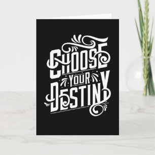 Cartão Escolha o seu destino