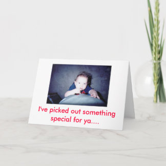 Cartão Escolhi algo especial...