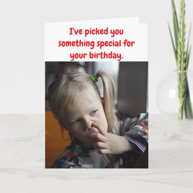 Cartão Escolhi algo especial para você. (Frente)