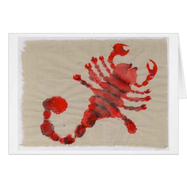 Cartão Escorpião (Frente Horizontal)