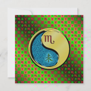 Cartão Escorpião & Bode de Metal