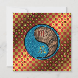 Cartão Escorpião & Dragão da Terra