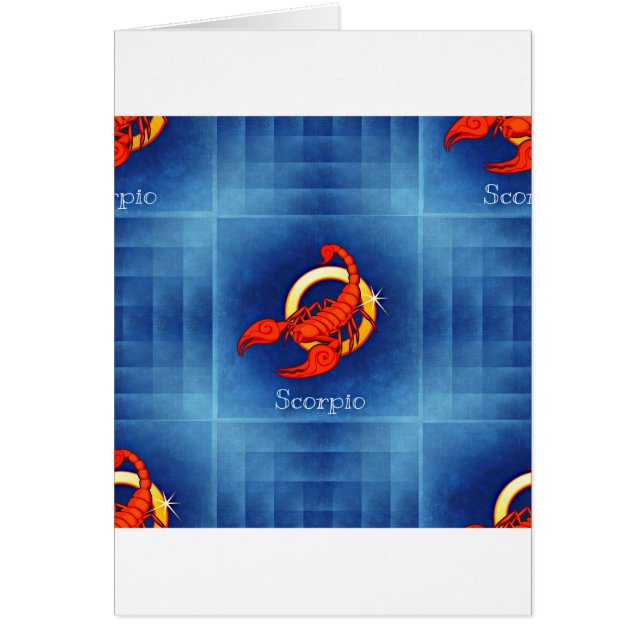 Cartão escorpião horóscopo (Frente)