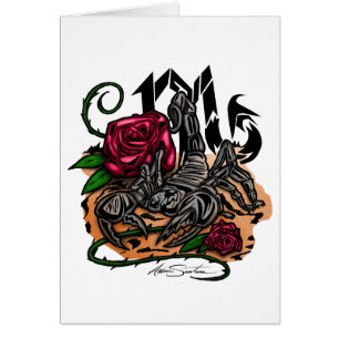 Cartão Escorpião - Zodiac