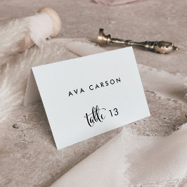 Cartão Escort De Casamento De Caligrafia Southern