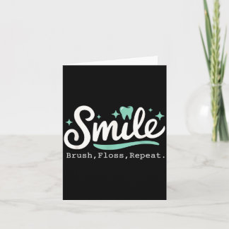 Cartão Escova de Higienista Dental Sorriso Fio Dental ist