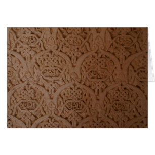 Cartão Escrita árabe