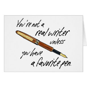 Cartão Escritor real