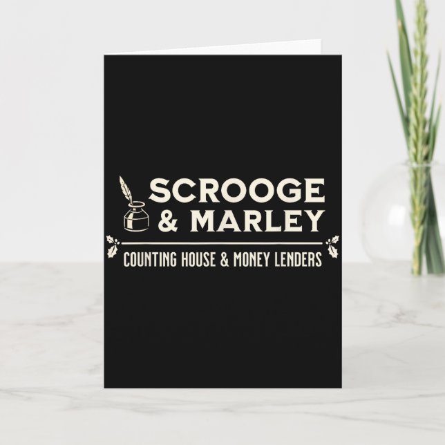 Cartão Escritório de Contabilidade de Scrooge e Marley En (Frente)