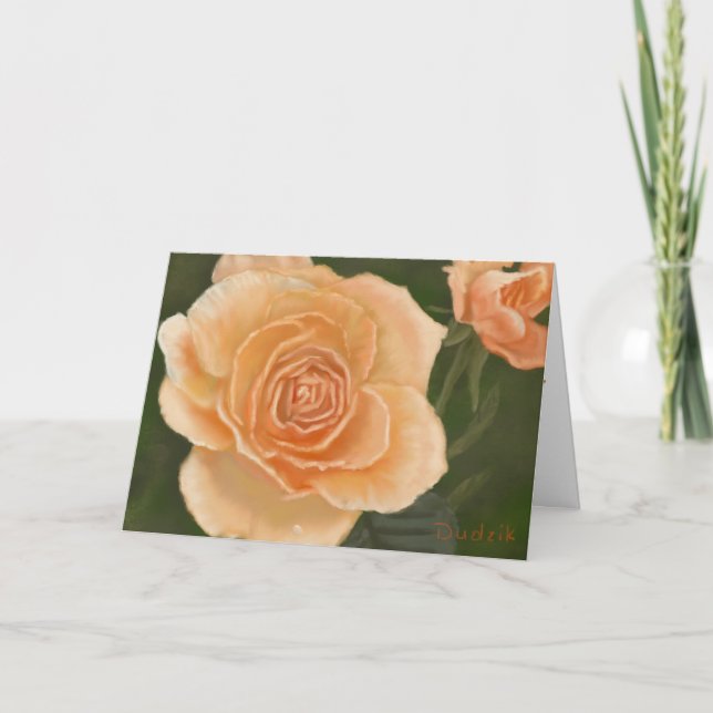 Cartão Escritura de apoio a rosas da Peace JW (Frente)