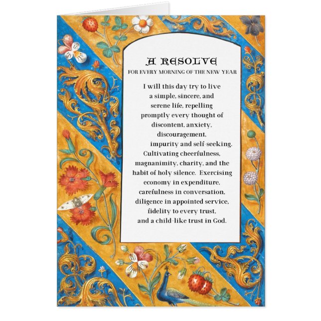 Cartão Escritura de oração de Felizes anos novos religios (Frente)