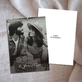 Cartão Escritura Simples 50º Aniversário - Há 50 Anos