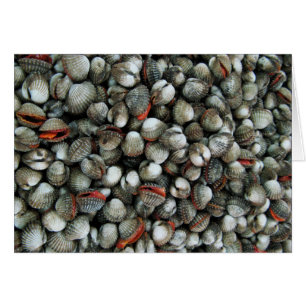 Cartão Escudos do berbigão do sangue