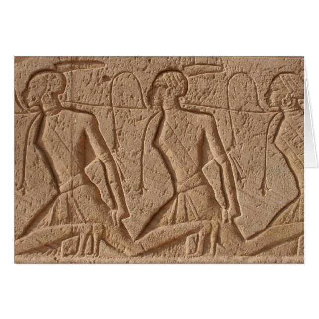 Cartão esculpir abu simbel (Frente Horizontal)