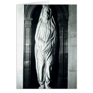 Cartão Escultura de pedra de John Donne em sua saia