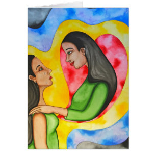 Cartão Escute a voz loving dentro