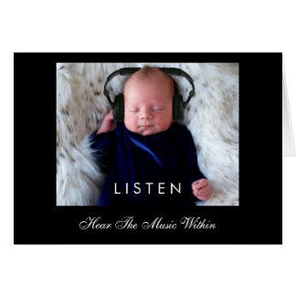 Cartão ESCUTE... Ouça A Música Dentro
