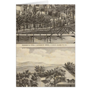 Cartão Esden, residências Clary