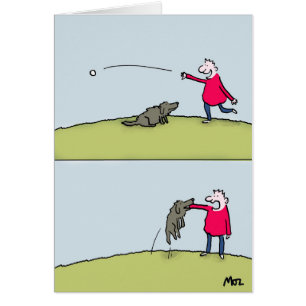 Cartão Esforço do cão