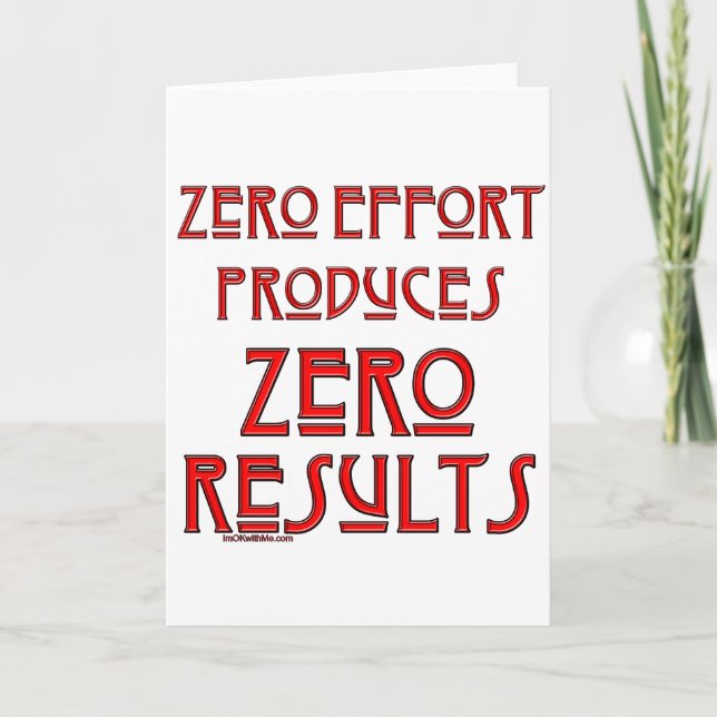 Cartão Esforço zero… (Frente)