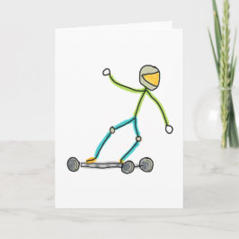 Cartão Esk8 Stickman