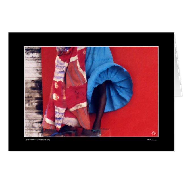 Cartão Esmagamento De Um Vento Senegal (Frente Horizontal)