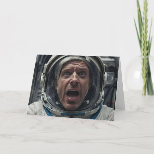 CARTÃO ESPACEMAN ASTRONAUT EU ESQUECI O SEU ANIVERSÁRIO