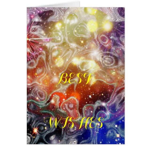 Cartão Espaço abstrato (Frente)