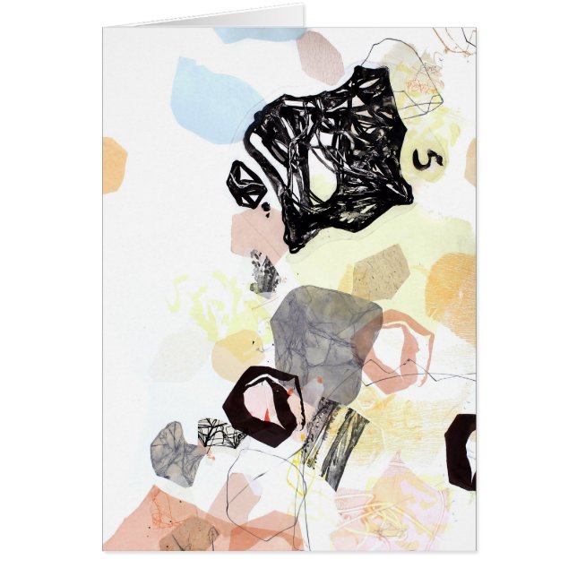 Cartão Espaço de informação de deslocamento da arte (Frente)