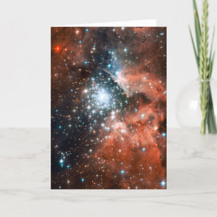 Cartão Espaço em Cluster Gigante Nebula Star