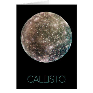 Cartão Espaço Exterior, Cosmos, Sistema Solar, Callisto d