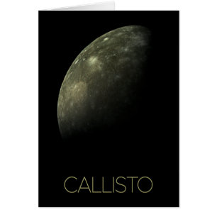 Cartão Espaço Exterior, Cosmos, Sistema Solar, Callisto d