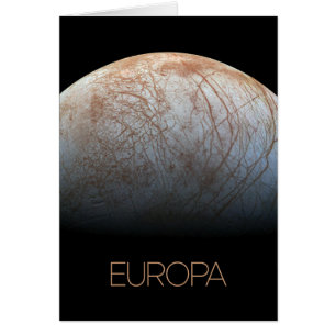 Cartão Espaço Exterior, Cosmos, Sistema Solar, Lua Europa