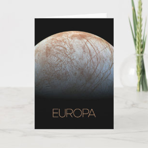 Cartão Espaço Exterior, Cosmos, Sistema Solar, Lua Europa